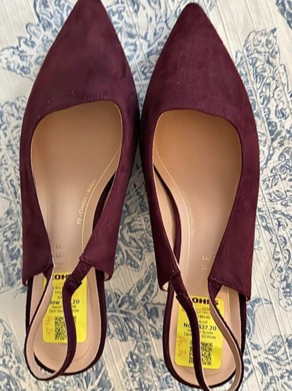 Journee Collection Tru Comfort Foam Slingback Kitten Heel Purple US 8 - Picture 3 of 4